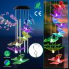 Solar Wind Chime Lights Butterfly Decorative Lamp 7 Color Changing IP55 Waterproof Hanging String Lights For Home Garden Party Festival