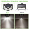 Solar Wall Light Outdoor 100LEDs PIR Motion Sensor Lamps IP65 Waterproof Night Lights For Garage Front Door Garden Pathway