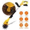 Cordless Electric Garden Tiller Cultivator With 20V Rechargeable Battery 3.93In Width 6.69In Depth 250RPM Max For Garden Yard Farm Lawn