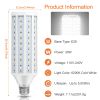 30W E26 Corn Light Bulb 2600LM 150W Equivalent 6200K Cold White AC 110V-240V Replacement