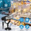 Christmas Snowflake Projector Light Dual-Head LED Stake Light IP44 Waterproof Xmas Decoration For Holiday Indoor Outdoor Use Garden Patio Wall Decor