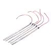 20Pcs 12V Auto LED Light Strip 11.8-inch 15 LEDs Flexible IP68 Waterproof LED Strip for Motorcycle Car Truck SUV Exterior Interior Decoration White