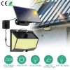 Solar Powered Wall Lights Motion Sensor Outdoor Lamps with Separate Solar Panel 3 Modes 468Pcs Beads Max 120° Sensing Angle IP65 Waterproof Lights for