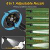 Cordless Pressure Washer With 6 In 1 Nozzle Portable Electric Power Washer High Pressure Water Sprayer 1000PSI Car Washer Cleaner with 12000mAh 21V Re