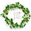 Artificial Ivy Battery Powered String Lights 360Pcs Leaves 100Pcs LED Beads Fake Leaf Fairy Lamps DIY Decorative Night Light For Wedding Kitchen Wall