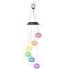 Solar Wind Chime Lights Sea Urchins Decorative Lamp 7 Color Changing IP65 Waterproof Mobile Spinner String Lights For Home Garden Party Festival