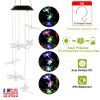 Solar Powered Dragonfly Lights Wind Chimes LED Color Changing Hanging Wind Lamp Waterproof Decorative Night Lamp For Lawn Yard Balcony Porch