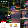 Solar LED Butterfly Wind Chimes Color Changing LED Butterfly String Light Patio Garden Decor