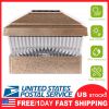 Solar Post Lights Garden Post Cap Light Solar LED Night Light White LED Lighting for 5x5 Inch Wood Post Fence Deck Patio-Copper