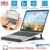 Portable Laptop Stand 7 Adjustable Heights Ventilated Notebook Holder Foldable Anti-Slip Laptop Stand 10 to 14 Inch for Notebook MacBook Pro/Air