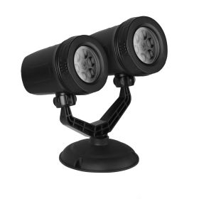 Christmas Snowflake Projector Light Dual-Head LED Stake Light IP44 Waterproof Xmas Decoration For Holiday Indoor Outdoor Use Garden Patio Wall Decor
