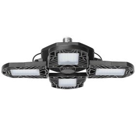 LED Garage Light, iMounTEK E26/E27120W 12000LM Garage Ceiling Light Deformable Workshop Lamp LED Ceiling Light Bulbs w/ 4 Adjustable Panels For Barn S