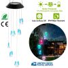 Solar Powered Angel Lights Wind Chimes LED Color Changing Hanging Wind Lamp Water Resistant Decorative Night Lamp For Lawn Yard Balcony Porch