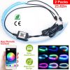 RGB LED Strip Light Turn Signal Lamp App Control Flexible Waterproof Decorative Wireless Control Running Light For Car SUV Vans Truck RV Motorcycle Sc