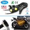 3Pcs Amber Eagle Eye LED Light Bulbs 12V 18MM Waterproof DRL Lights Fog Tail Front Grill Bumper Backup Clearance Marker Light