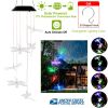 Solar Powered Dragonfly Lights Wind Chimes LED Color Changing Hanging Wind Lamp Waterproof Decorative Night Lamp For Lawn Yard Balcony Porch