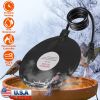 6.49in Bird Bath Deicer Outdoor Winter Water Heater Thermostatically Controlled Ice Melting Mat IPX8 Waterproof Birdbath Heater for Patio Yard