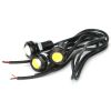 3Pcs Amber Eagle Eye LED Light Bulbs 12V 18MM Waterproof DRL Lights Fog Tail Front Grill Bumper Backup Clearance Marker Light