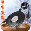 6.49in Bird Bath Deicer Outdoor Winter Water Heater Thermostatically Controlled Ice Melting Mat IPX8 Waterproof Birdbath Heater for Patio Yard