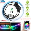 RGB LED Strip Light Turn Signal Lamp App Control Flexible Waterproof Decorative Wireless Control Running Light For Car SUV Vans Truck RV Motorcycle Sc
