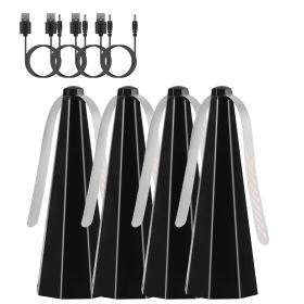 4Pack Fly Table Fans Battery USB Powered Bug Fans Food Fans Fly Table Spinners Traps with Hook for Party BBQ Picnic Camping