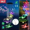 Solar Wind Chime Lights Butterfly Decorative Lamp 7 Color Changing IP55 Waterproof Hanging String Lights For Home Garden Party Festival