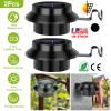 2Pcs Solar Powered Gutter Lights Outdoor IP65 Waterproof Dusk to Dawn Sensor Security Lamps Solar Wall Fence Yard Lamps