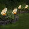 Solar Powered Owl Garden Light IP65 Waterproof LED Owl Landscape Lamp Decorative Lawn Lights For Yard Driveway Walkway Patio