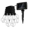 10LED Solar String Bulb Fairy Light Outdoor String Lamps Garden Xmas Decor Lamp