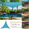 Shade Sail Patio Cover Shade Canopy Camping Sail Awning Sail Sunscreen Shelter Triangle Cover For Kindergarten Playground Outdoor