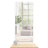 Mesh Door Screen Enhanced Scratch-Proof Heavy Duty Pet Proof Screen with Double Sided Zipper for Home Bedroom Living Room Kitchen