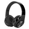 Wireless V5.0 Stereo Headsets Over-Ear Headphones Foldable Soft Memory-Protein Earmuffs 10Hrs Work w/ Built-in HiFi Mic 3.5mm Wired MMC Ports Earphone