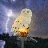 Solar Powered Owl Garden Light IP65 Waterproof LED Owl Landscape Lamp Decorative Lawn Lights For Yard Driveway Walkway Patio